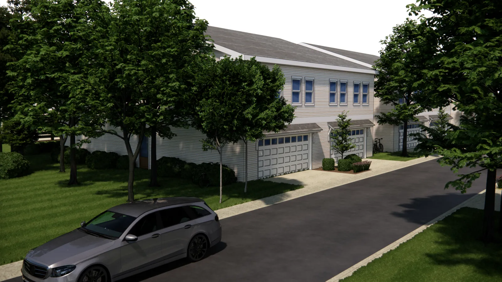 Garden Row alley-loaded garages